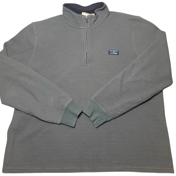 L.L. Bean Other - L.L. Bean Men's Charcoal Zip-Up Sweater